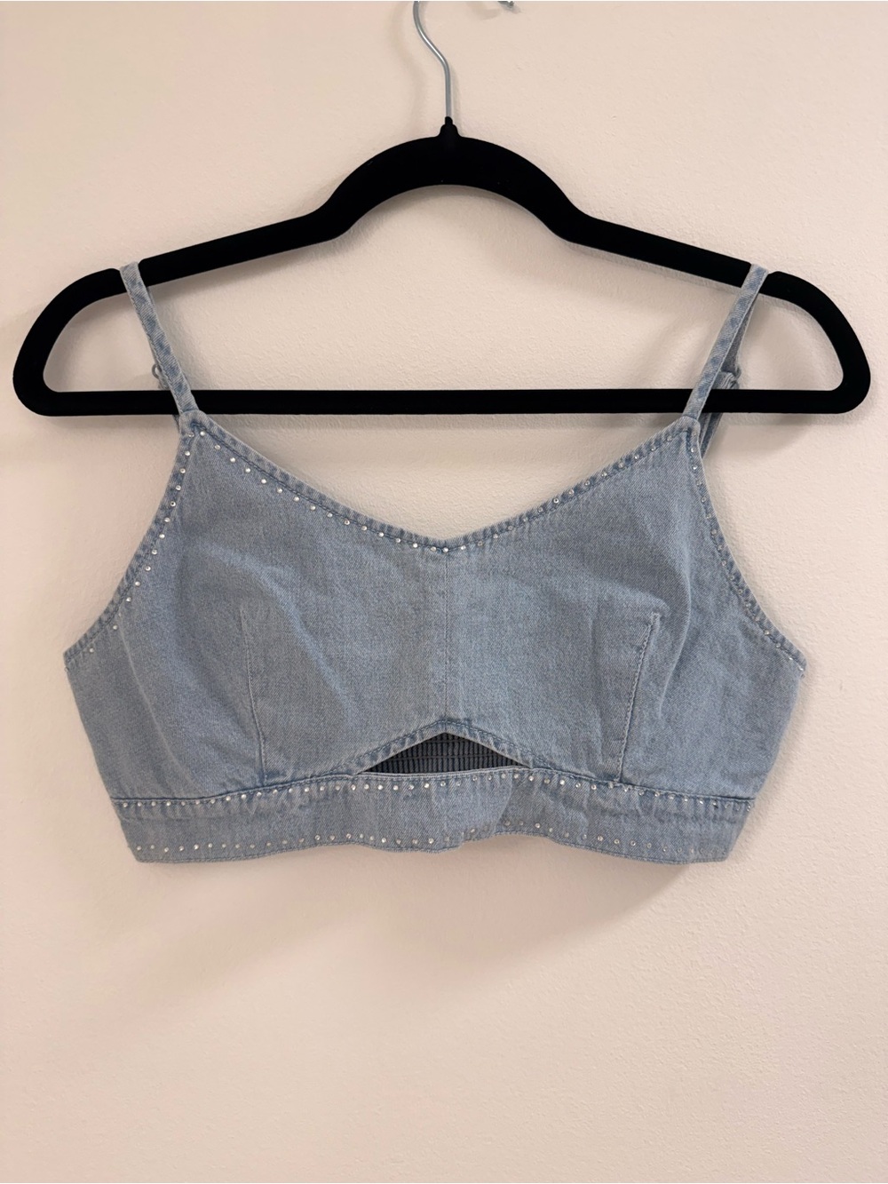 House of Harlow 1960 Denim Bralette